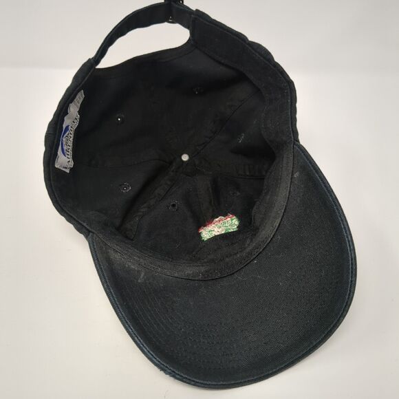 Bar Gernika Slideback Hat Black One Size Adjustable 6 Panel Fahrenheit - Picture 6 of 8